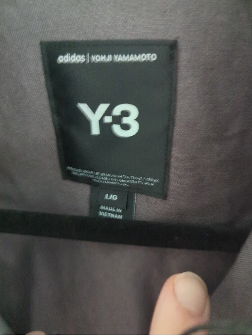 Adidas Y-3 UT Twill Overshirt Utility Style KB2079 Grey Large NWT Yohji Yamamoto